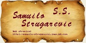 Samuilo Strugarević vizit kartica